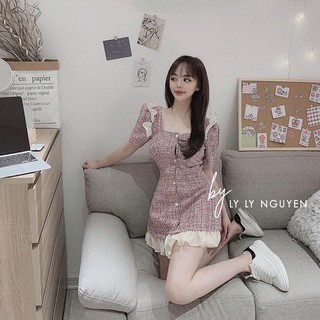 Váy dạ viền bèo hot ( ảnh thật , video )