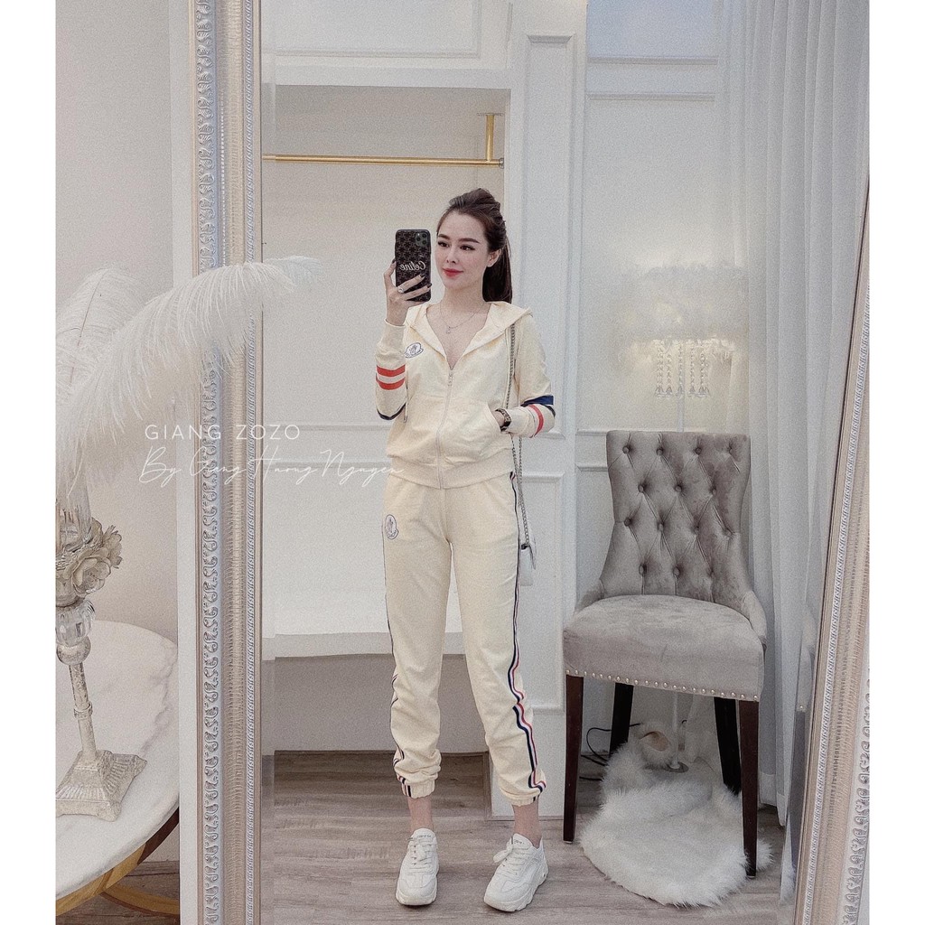 Bộ thể thao mũ viền bo gấu