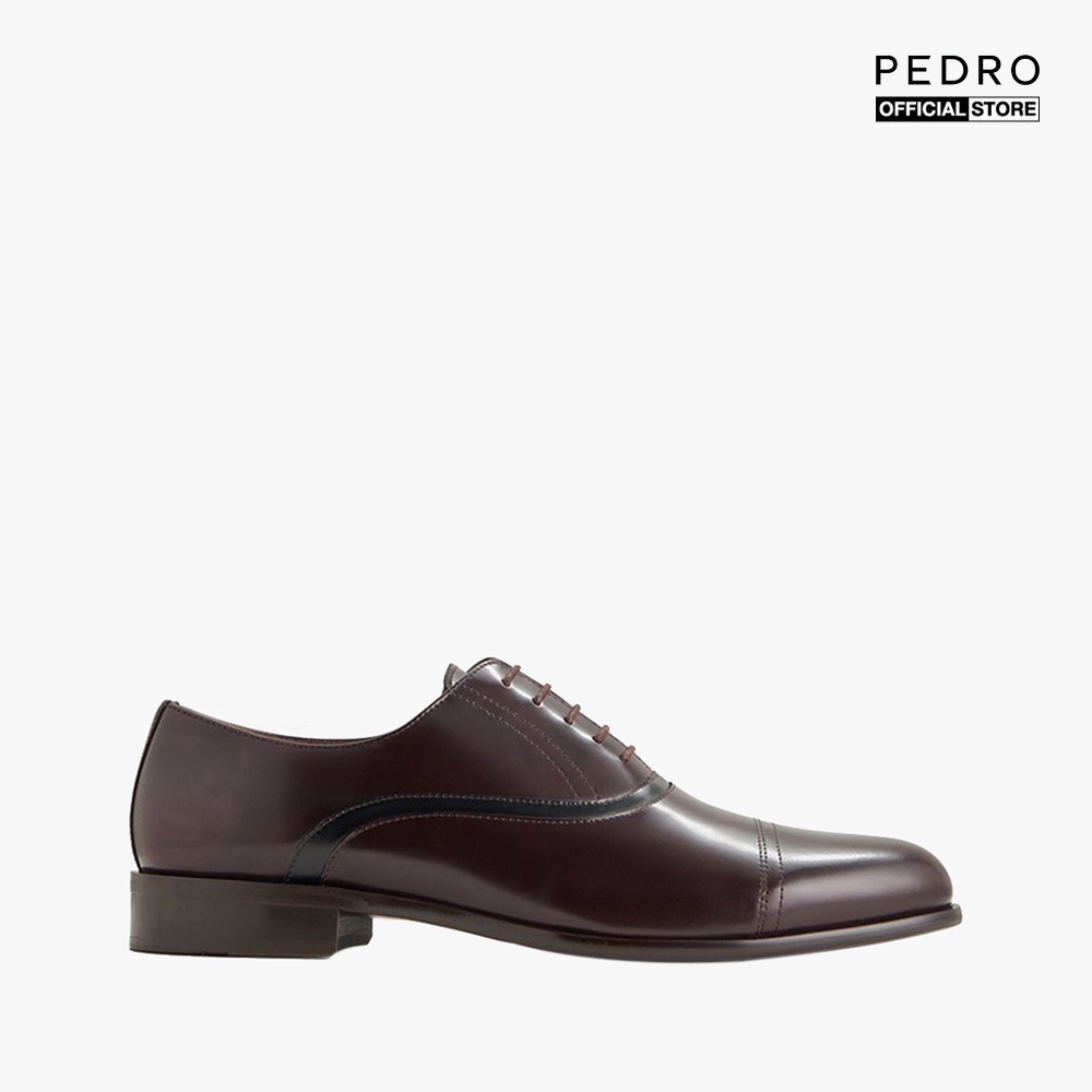 PEDRO - Giày tây nam mũi nhọn Textured Leather Cap Toe PM1-46350090-29