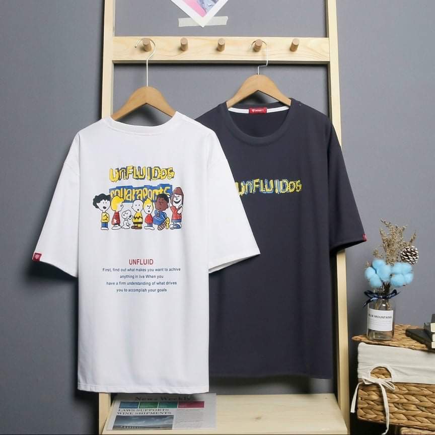Áo thun Nam, nữ, Form rộng, tay lỡ, thân dài 3 màu , Đen, Hồng, Trắng Unisex thời trang thịnh hành cho giới trẻ