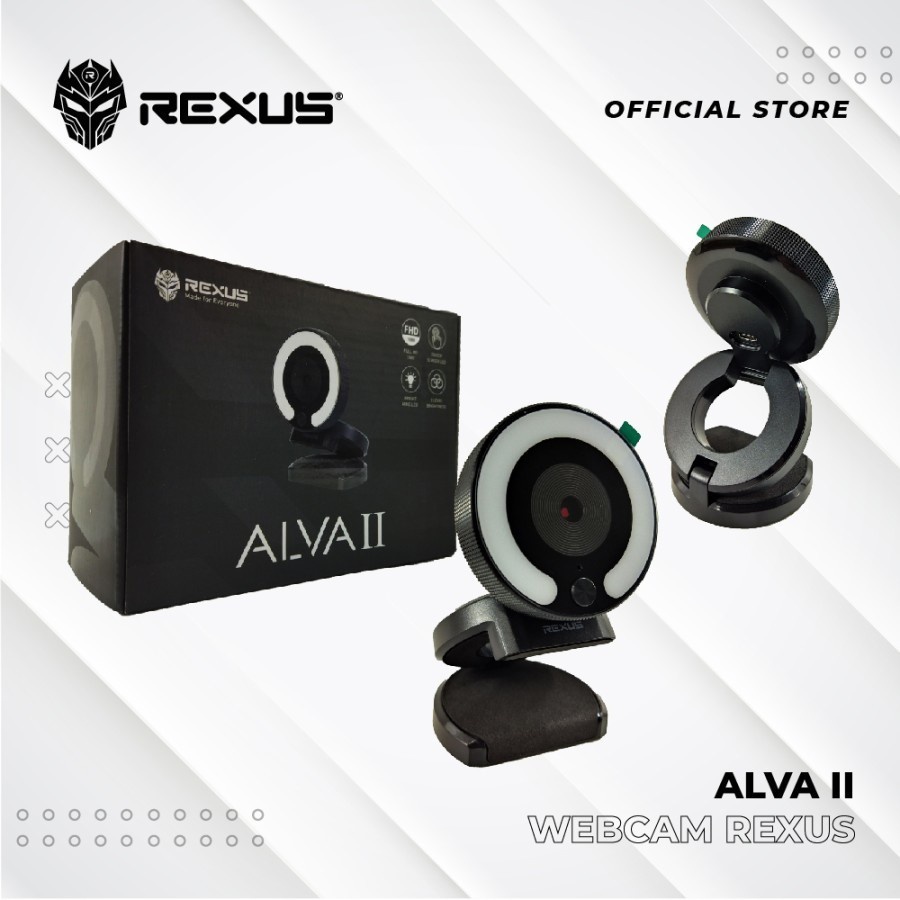 Webcam máy tính Rexus Alva II HD 1080 có đèn LED | BigBuy360 - bigbuy360.vn