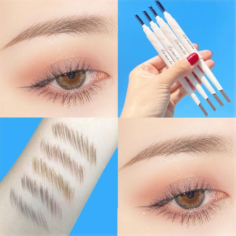 [Hàng mới về] Bút kẻ mày 2 trong 1 có đầu cọ chuốt tiện dụng dành cho nữ | BigBuy360 - bigbuy360.vn