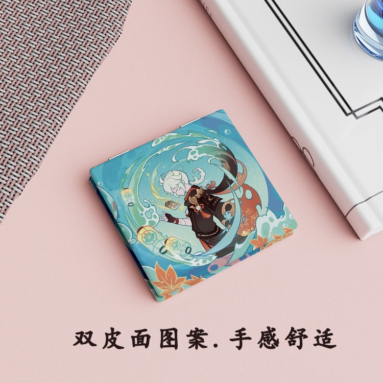 Gương Trang Điểm Hóa Trang Xiao Venti Kazuha Hai Mặt Thiết Kế Nhỏ Gọn Bỏ Túi