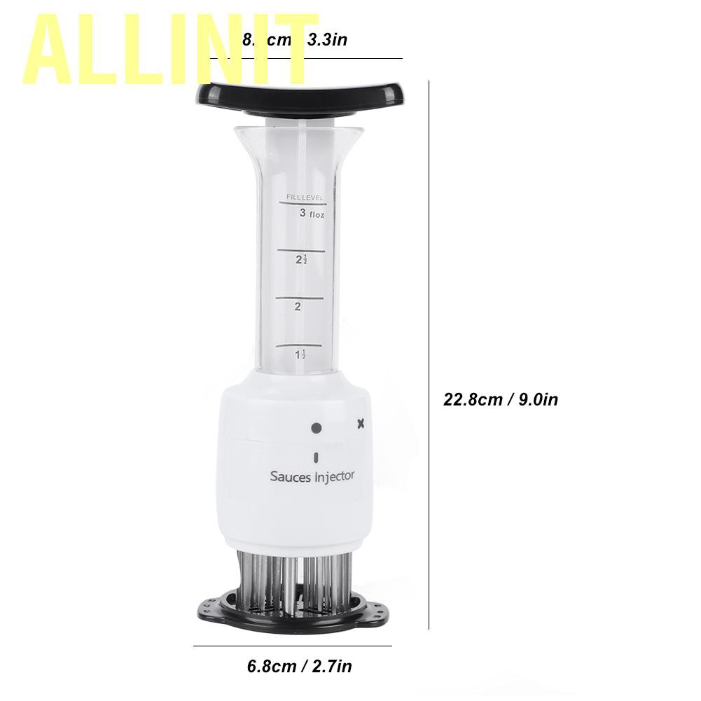 Allinit Professional Steak Meat Marinade Seasoning Injector Tenderizer Tools Kitchen Ac