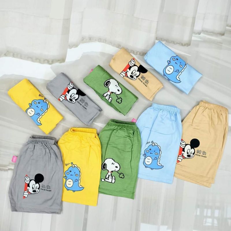 10 Quần Cộc Sơ Sinh Vải Thun Lạnh Mềm Mát Cho Bé 3-14kg