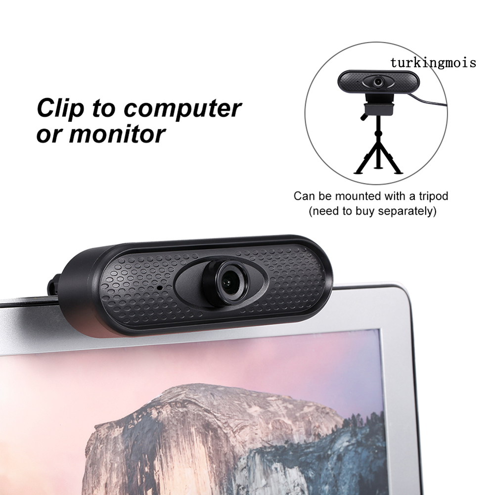 TSP_HD 1080P Home Webcam USB Video Recording Camera with Built-in Mic for Laptop PC