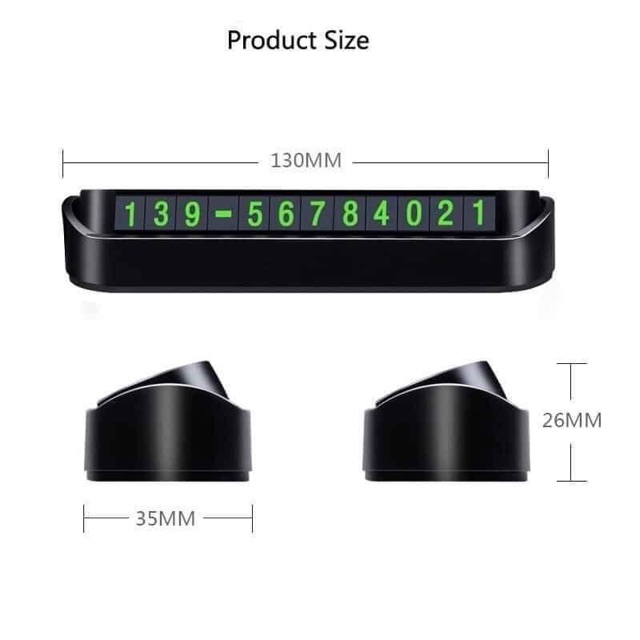 Thẻ Ghi Số Điện Thoại Ô Tô Xe Hơi Gắn Taplo Tiện Dụng Giá Rẻ (kèm 4 dãy số) | BigBuy360 - bigbuy360.vn