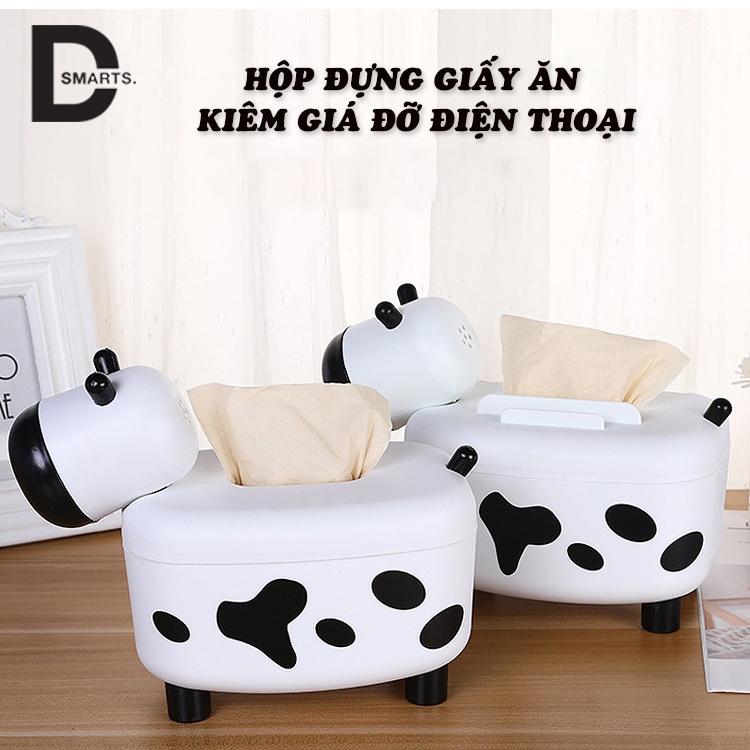 Hộp đựng giấy ăn 5 trong 1 kiêm hộp đựng tăm,có khe để điện thoại,để đồ vừa để trang trí cực xịn xò