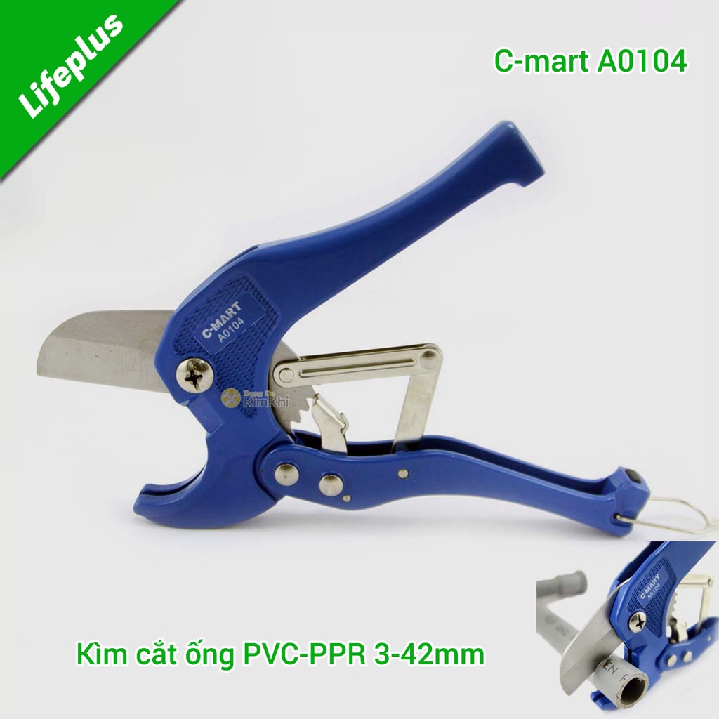 Kìm cắt ống nhựa PVC, PPR 3-42mm thép không gỉ  C-Mart Tools Đài Loan