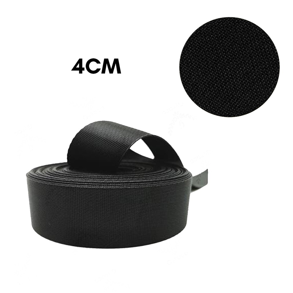 Dây Đeo Túi Xách / Ví Dài 4cm Bằng Nylon Màu Đen Thời Trang Cho Nữ