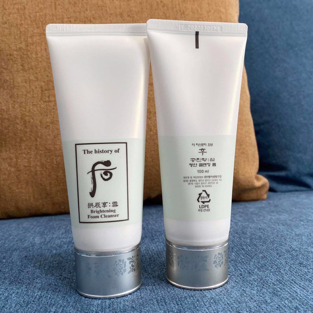 Sữa rửa mặt làm trắng da, mờ nám Whoo brightening cleansing foam 100ml