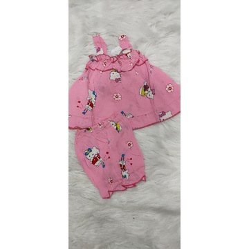 Bộ dây quần đùi vải lanh(tol)nhung cho bé gái