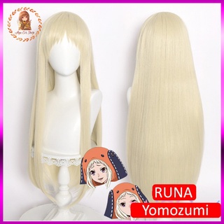 [Order] wig/tóc giả vàng sữa cosplay Runa Yomozuki Kakegurui học viện đỏ đen cờ bạc