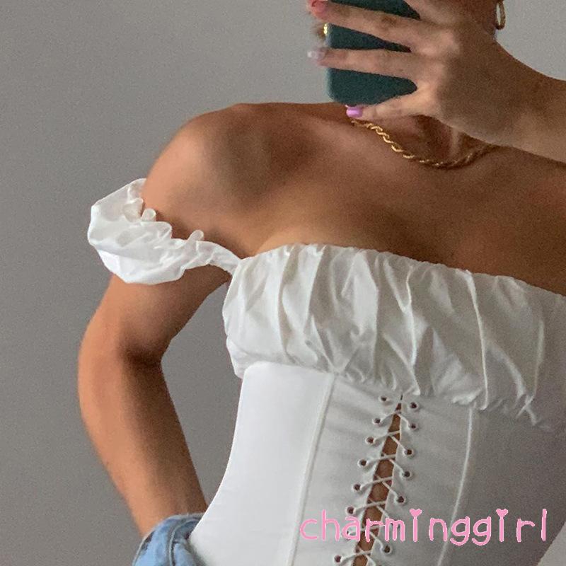 Áo tay phồng ôm dáng phong cách đường phố cổ điển cá tính cho nữ | BigBuy360 - bigbuy360.vn