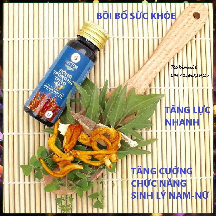 [TĂNG LỰC NHANH] Nước Đông Trùng Hạ Thảo Hector Sâm Hộp 10 Chai Hector Cordyceps Ginseng