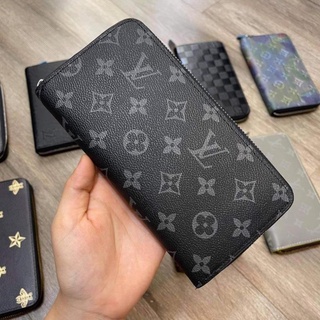 Ví cầm tay LV - Ví LV Kéo Khóa - Bóp ví dài LV nam khóa kéo chống gỉ cao cấp.