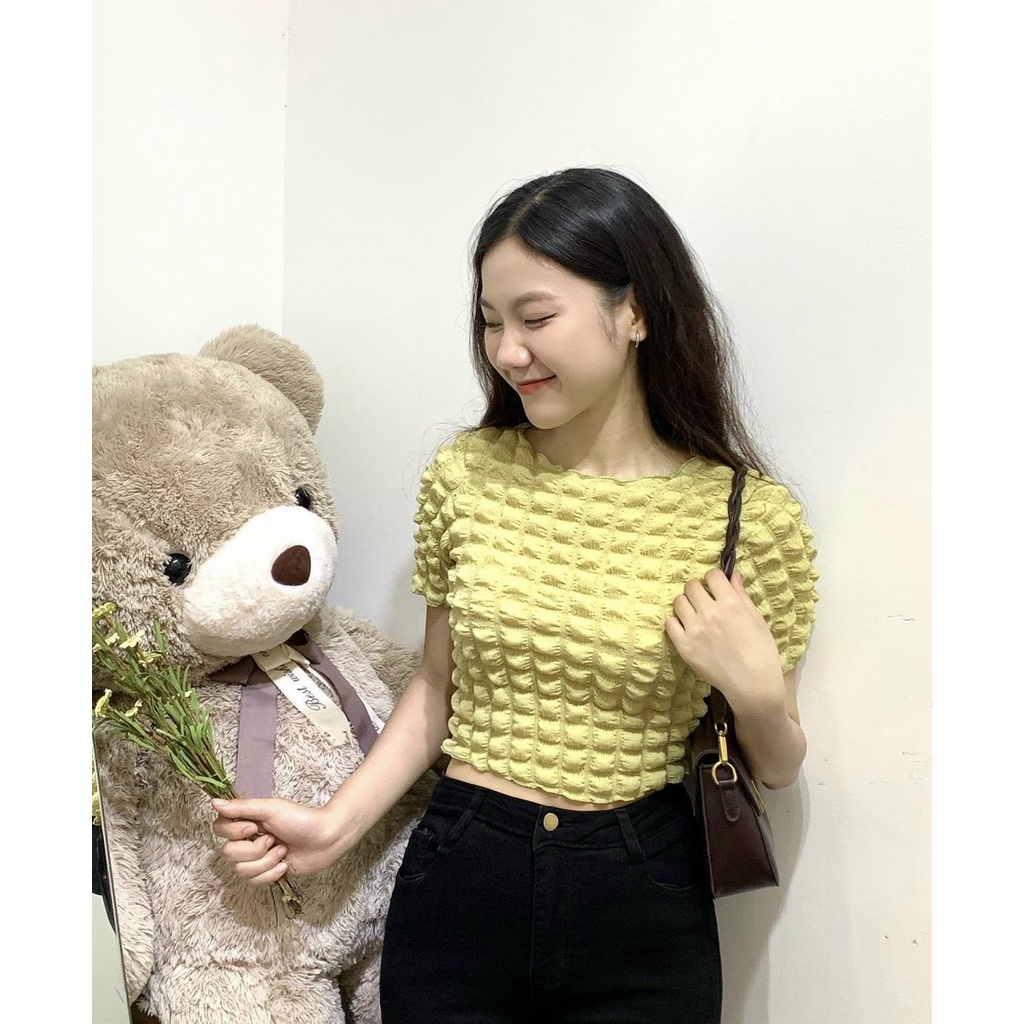 áo croptop hình xốp to cá tính