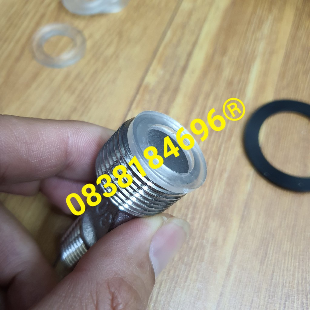 Ron cao su trắng trong 21mm(18mm thực) dùng cho dây sen tắm và dây xịt vệ sinh, 27mm(25mm thực) cho chân Z nóng lạnh