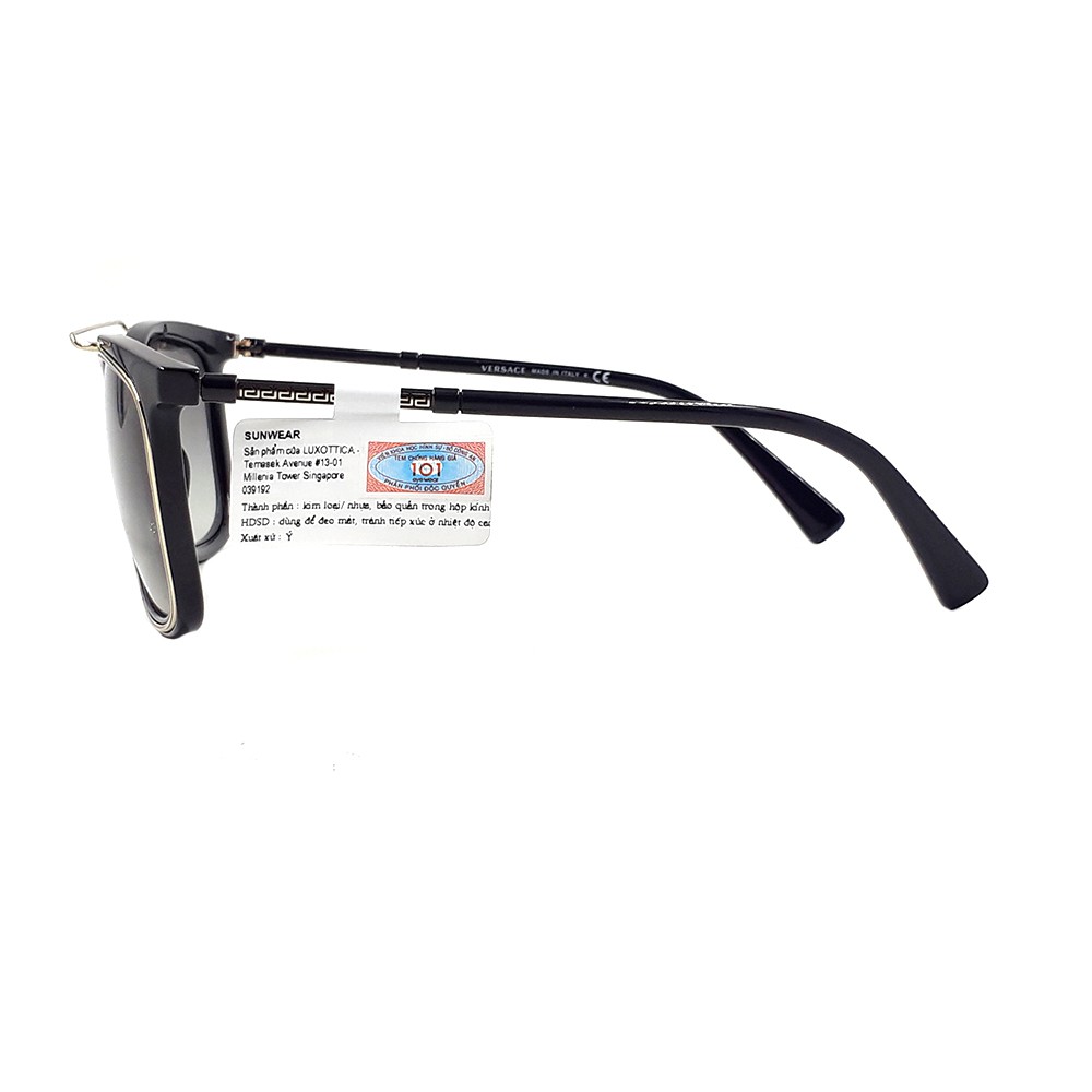 Kính mát chính hãng nam nữ Versace VE4335 GB1/11 màu sắc thời trang, thiết kế dễ đeo bảo vệ mắt