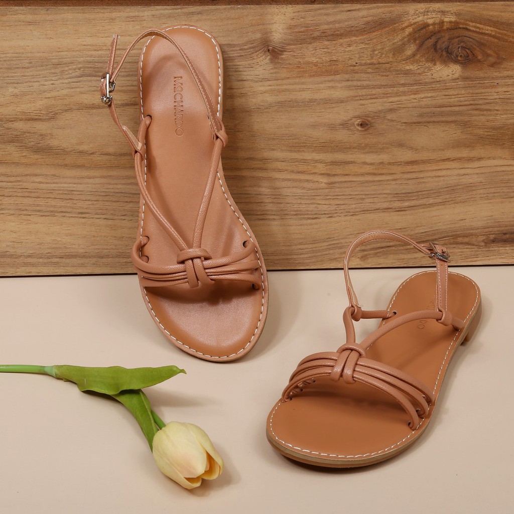 [Mã BMBAU50 giảm 7% tối đa 50K đơn 99K] Mochardo - Sandal bệt dây mảnh kiểu thắt nơ AG-27