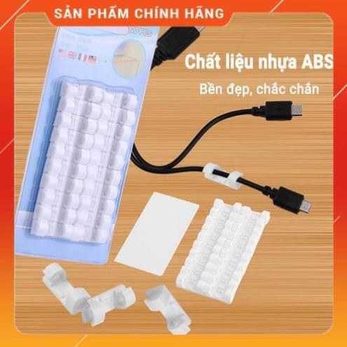 Set 20 miếng nẹp dán tường đi dây điện gọn gàng tiện lợi