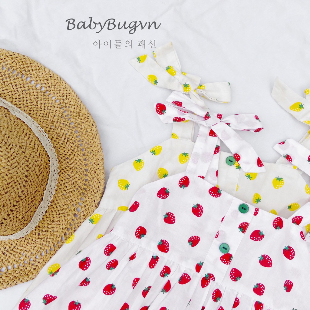 Váy hai dây bé gái - Sarah dress - Babybugvn