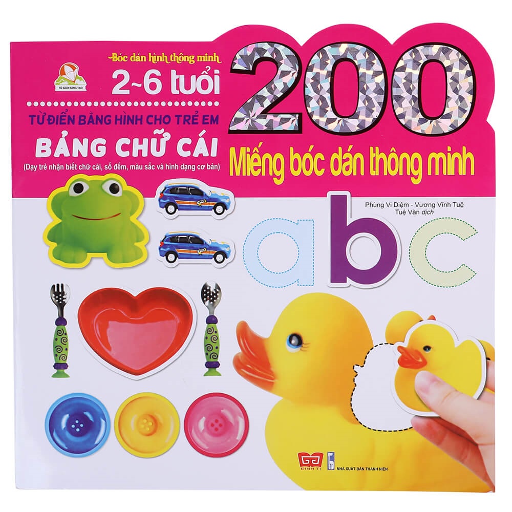 200 miếng bóc dán - Bảng chữ cái