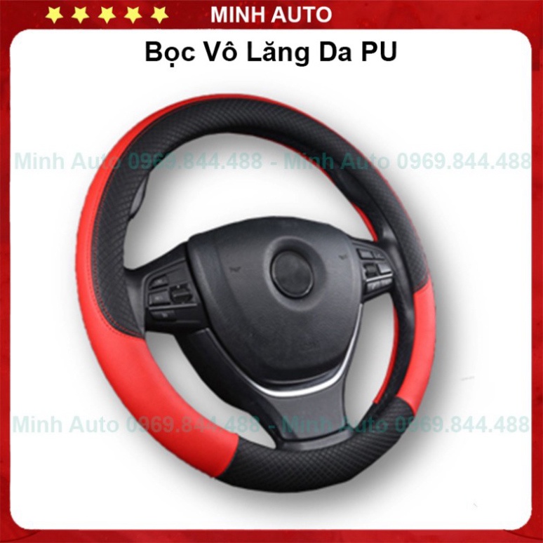 Bọc Vô Lăng Da PU 🚗CAO CẤP🚗 Phù Hợp Cho Xe 4-7 Dòng Bọc Tròn Full Màu Sắc