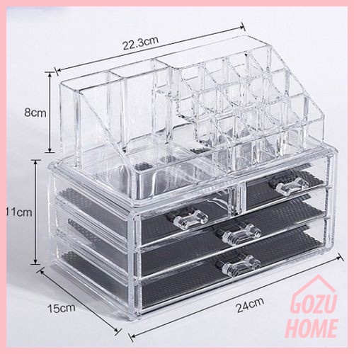 Kệ Đựng Mỹ Phẩm Đồ Trang Điểm Bằng Mica Cao Cấp
