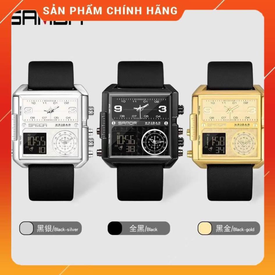 Hàng Cao Cấp -  Đồng hồ (nam) SAMDA 6023 nhật bản chạy full tất cả các máy đồng hồ, lẫn điện tử - lỗi 1 đổi 1