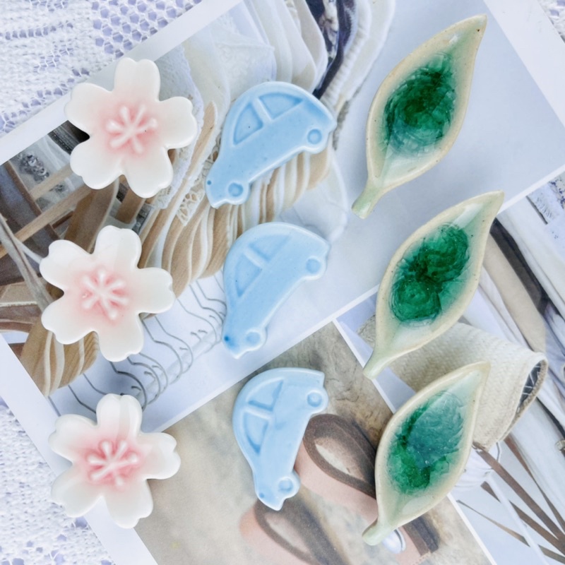 Gác đũa,kê đũa thìa muỗng gốm sứ phụ kiện bàn ăn phong cách Nhật Bản