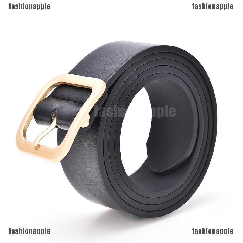 ❀❀ Thắt Lưng Da Khóa Vuông Kim Loại Thời Trang Cho Nữ