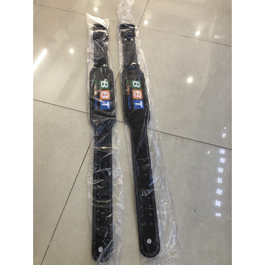 Đai lưng cứng BBT B003 Màu Đen - sang trọng - da thật 100% - SQUATS - GÁNH ĐÙI