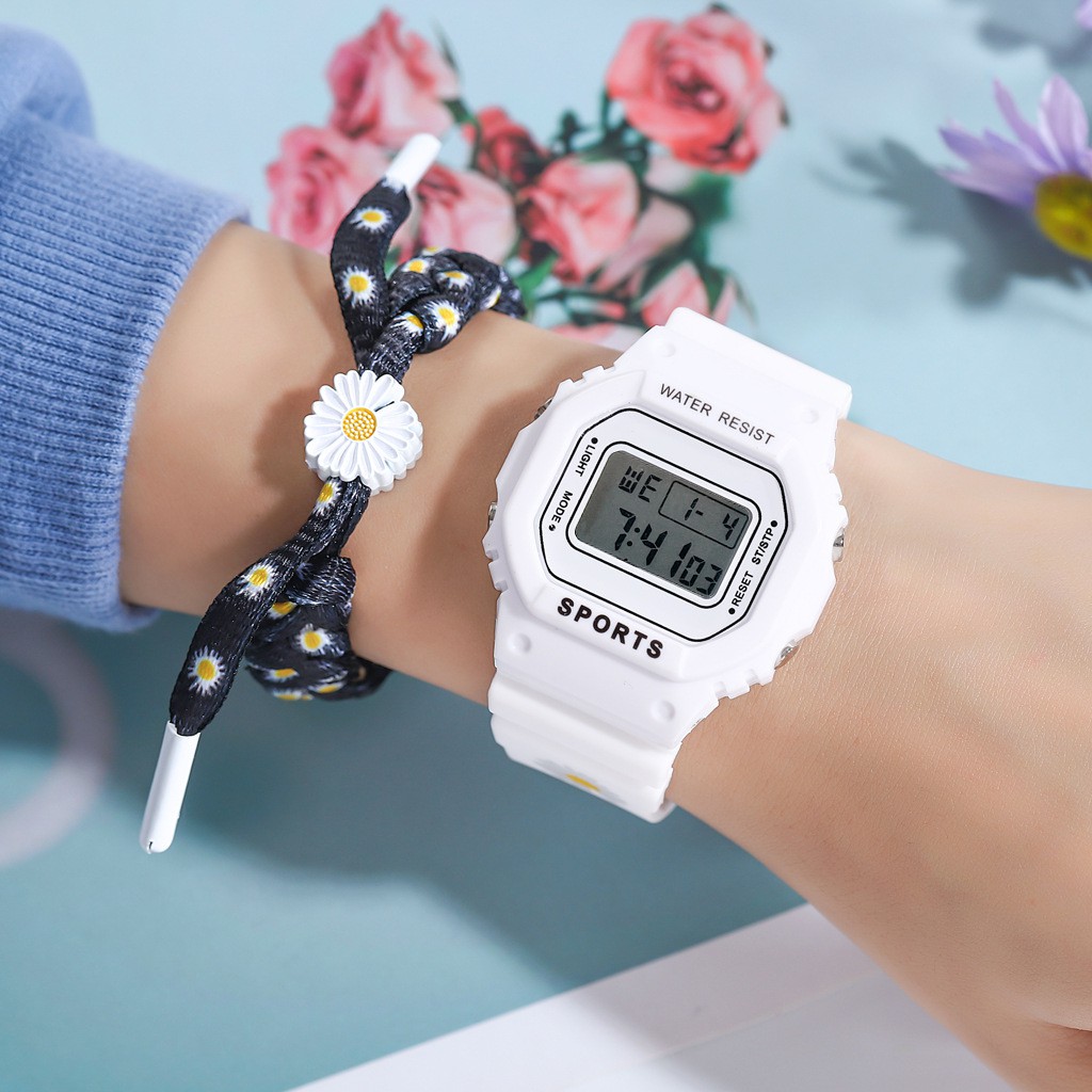 Đồng hồ điện tử nam nữ Sports S445 thể thao chống nước tốt, full chức năng | BigBuy360 - bigbuy360.vn