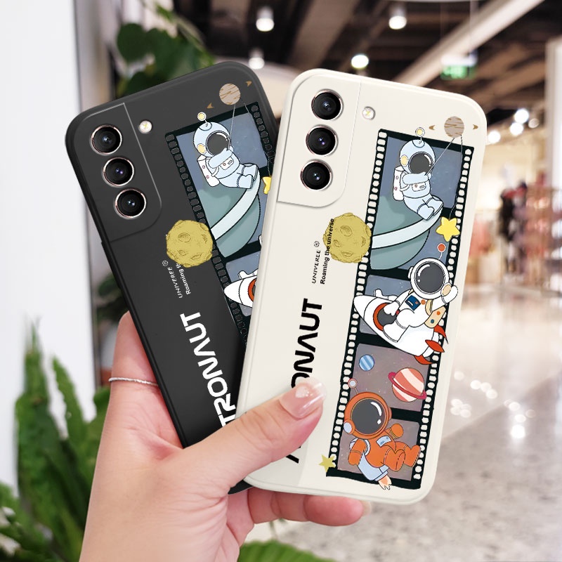 Ốp Điện Thoại Họa Tiết Phi Hành Gia Cho Samsung Galaxy S21 S20 FE Ultra Plus