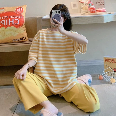 Bộ Đồ Ngủ Thời Trang Mùa Hè Hàn Quốc Dành Cho Nữ