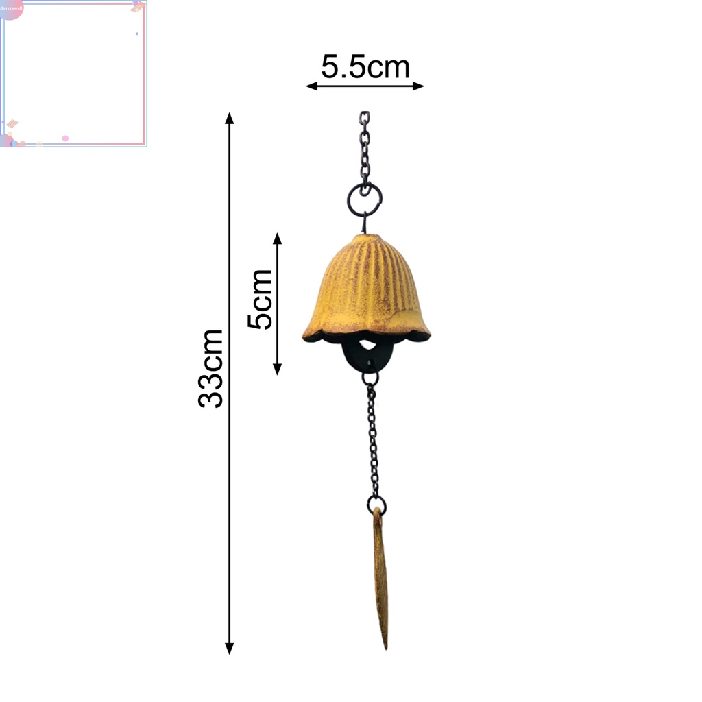 Chuông gió phong thủy bằng sắt phong cách Nhật Bản dễ lắp đặt cho sân vườn