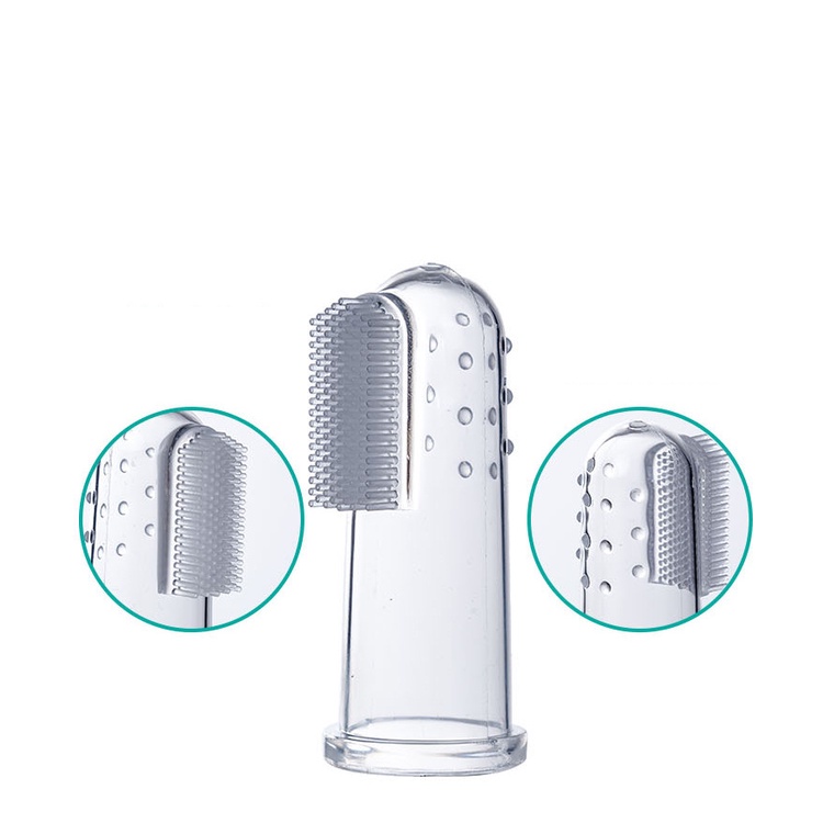 Ngón tay silicon cọ răng cho chó mèo vệ sinh răng miệng sạch sẽ thơm tho CANDYPETS DCVSRM