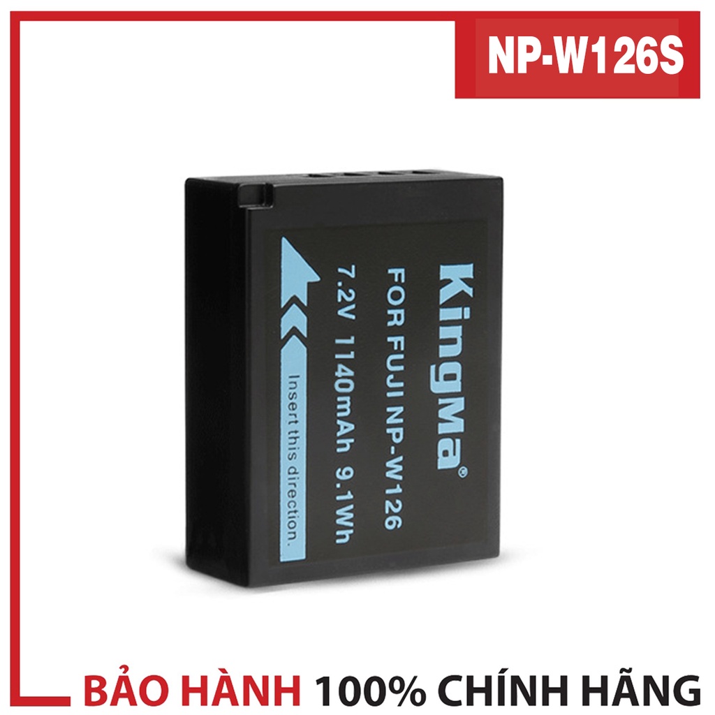 Bộ 2 Pin+Dock sạc đôi NP-W126/W126s Fujifilm KingMa chính hãng