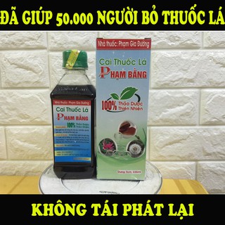 [MÃU CŨ] Cai thuốc lá Phạm Bằng - Thảo dược, Nước súc miệng hỗ trợ cai thuốc sau 7 ngày
