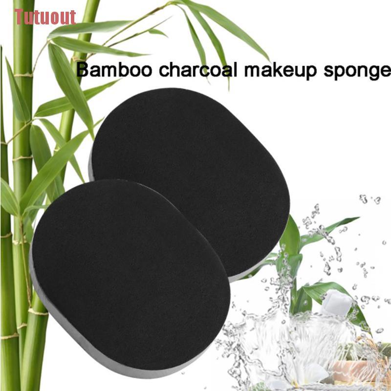 [Hàng mới về] Miếng mút rửa mặt bằng sợi than tre hoạt hình màu đen