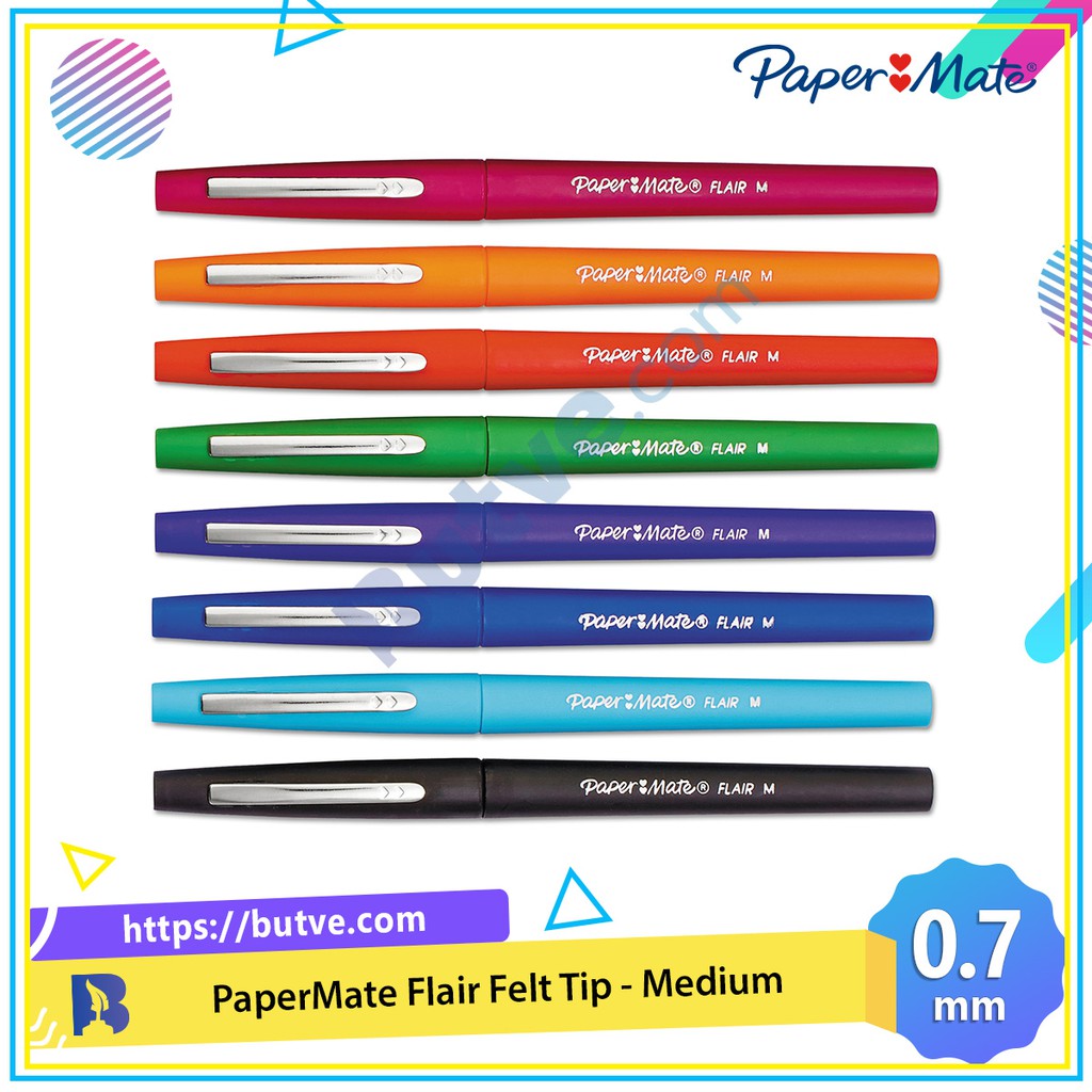 Bút lông màu Paper Mate Flair Felt Tip - Ngòi 0.7mm