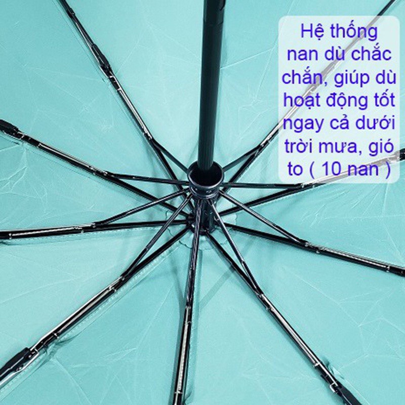 Hàng Nhật. Ô/ Dù tự động 10 nan gấp gọn chắc chắn che nắng mưa hàng cao cấp Luxry