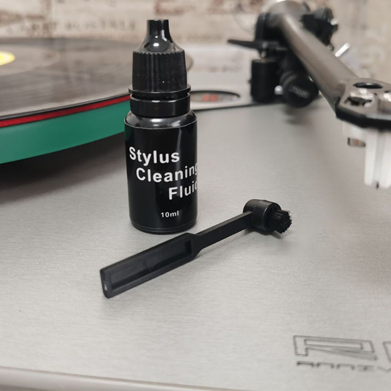 Dung dịch vệ sinh máy hát đĩa than 10ml kèm bàn chải sợi carbon
