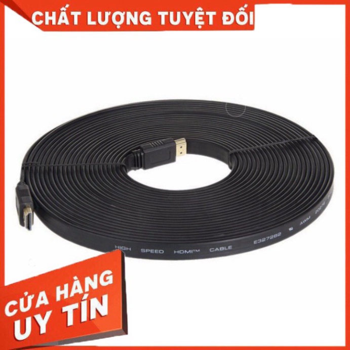 ✅ Dây Cáp HDMI 15m dẹt đen-Dây cáp kết nối cổng HDMI 2 đầu tốt chống nhiễu xịn chất lượng cao giá rẻ ✅