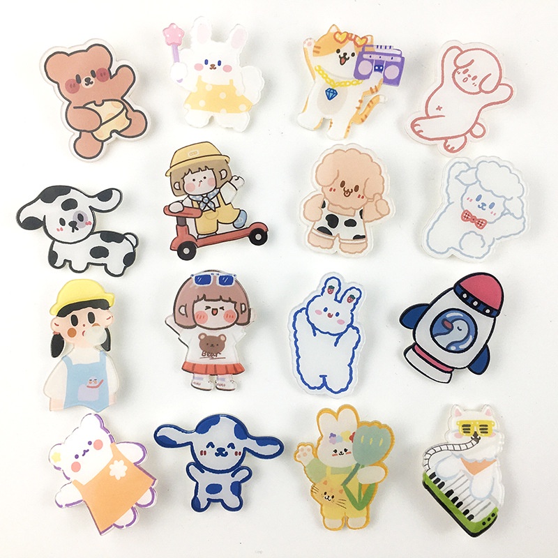 Phụ kiện 1 Sticker gài ghim cài Balo Túi Ví trang trí - giao mẫu ngẫu nhiên - GUMIDO