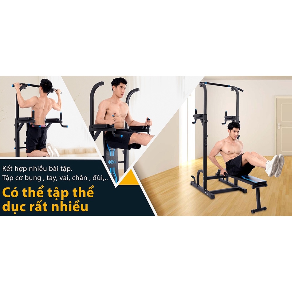 professionall.gym19Xà đơn,xà kép đa năng thiết bị tập tổng hợp tay vai bụng cao cấp Đặc Biệt có ghế tập bụng