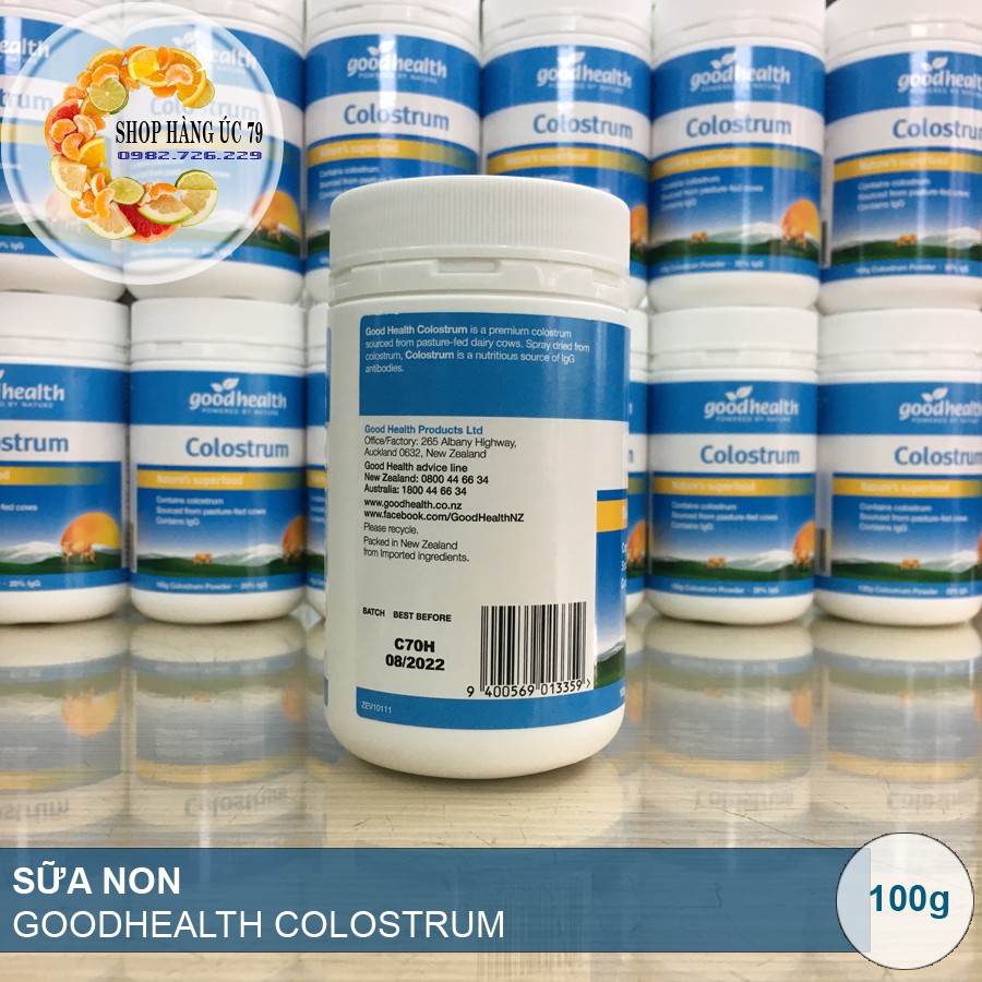 Sữa non 100% của New Zealand - goodhealth Colostrum (Hộp 100g)