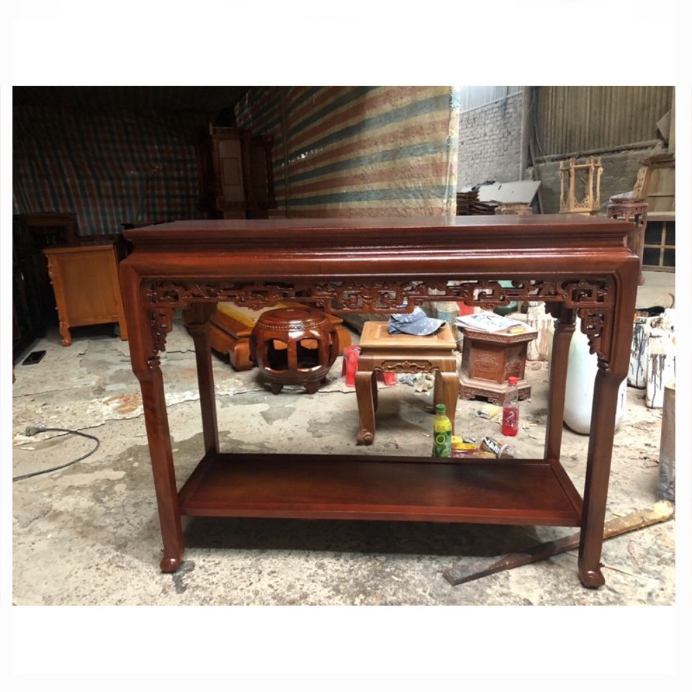 Bàn chữ nhật chân cong