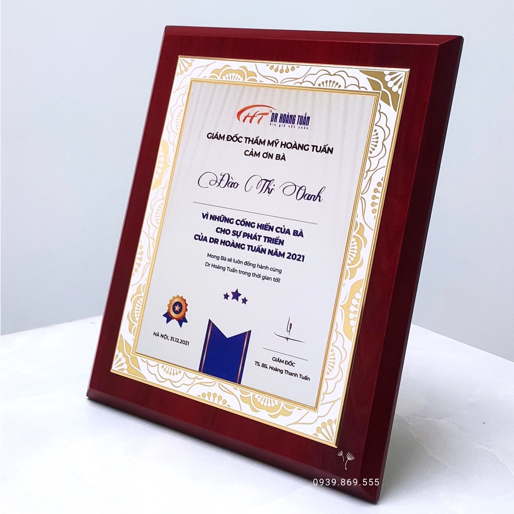 Bằng Khen, Bảng Chứng Nhận, Bảng Vinh Danh CN-10